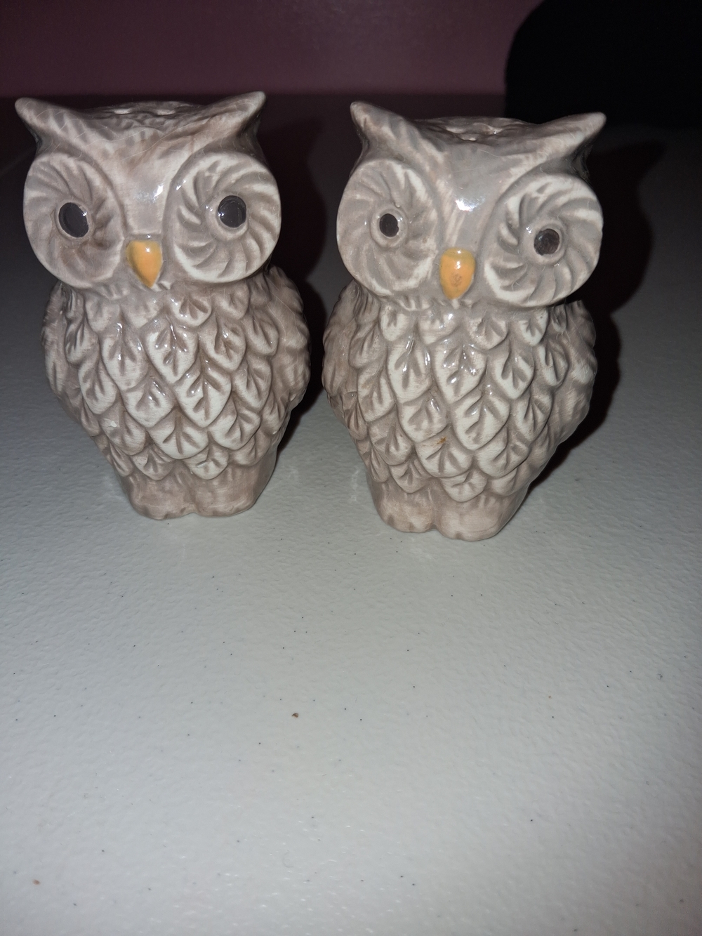 Owl Salt & Pepper Shakers - MCM Retro 70s Boho Kitchen Decor